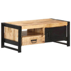 Table basse et table d'appoint en bois massif pour le salon