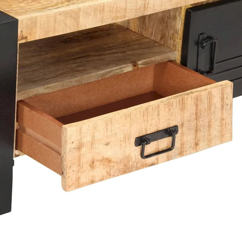 Table basse et table d'appoint en bois massif pour le salon