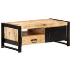 Table basse et table d'appoint en bois massif pour le salon