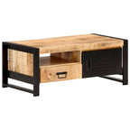 Table basse et table d'appoint en bois massif pour le salon