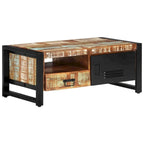 Table basse et table d'appoint en bois massif pour le salon