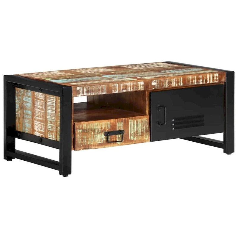 Table basse et table d'appoint en bois massif pour le salon