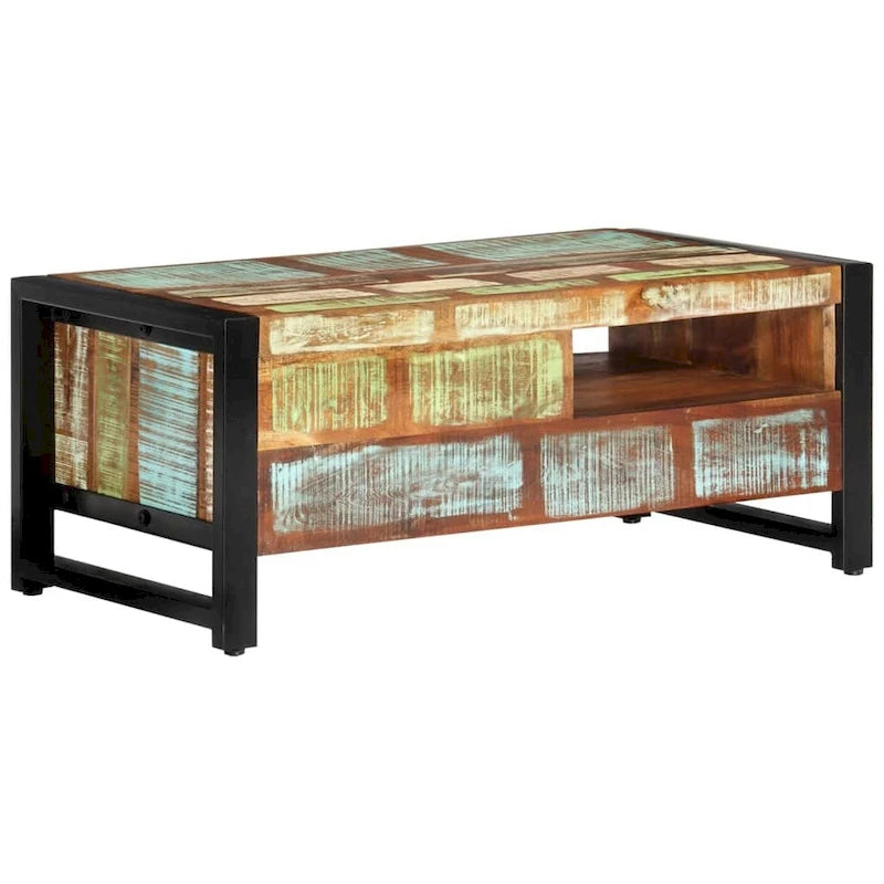 Table basse et table d'appoint en bois massif pour le salon