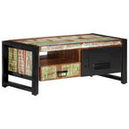 Table basse et table d'appoint en bois massif pour le salon