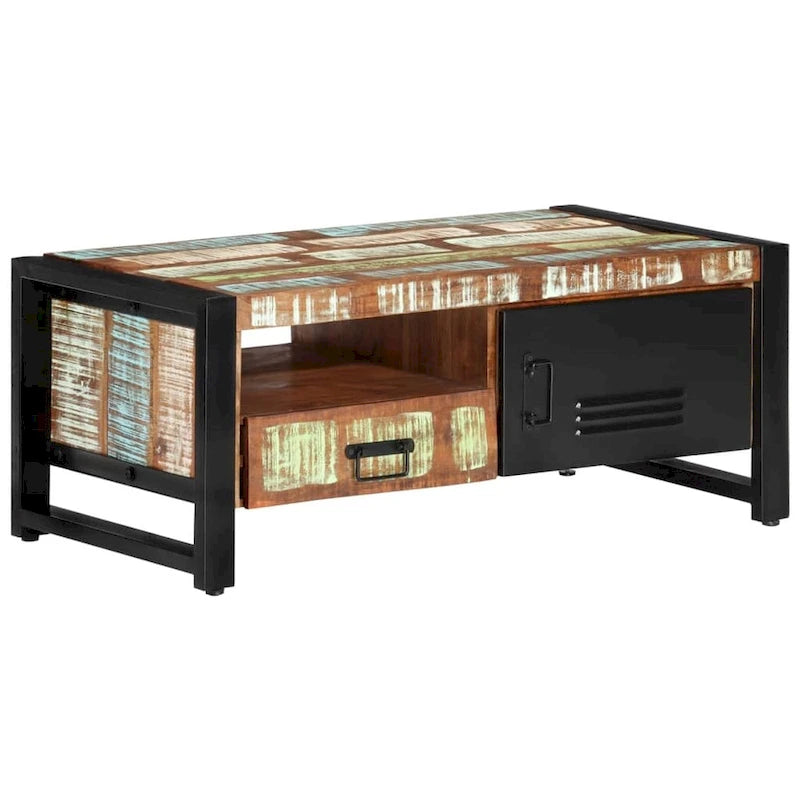 Table basse et table d'appoint en bois massif pour le salon
