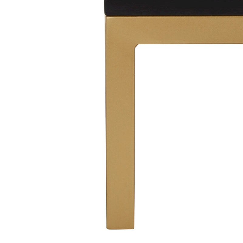 Meuble TV en rotin avec étagère ouverte, 54L x 15P x 22H