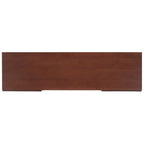 Meuble TV en rotin avec étagère ouverte, 54L x 15P x 22H
