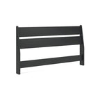 Tête de lit noire avec 2 tables de chevet assorties