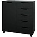 Commode 5 tiroirs avec 1 porte - 14.2P x 28.7L x 29.53H