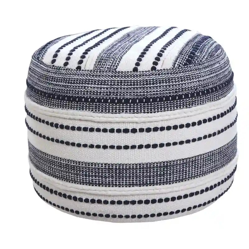  18 Blue 100% Cotton Ottoman