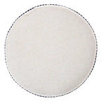 Pouf Rond 100% Coton Bleu 18 Pouces