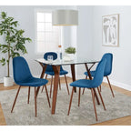 Table à manger carrée en pierre avec 4 chaises