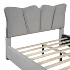 Lit Plateforme Capitonnée Grand Lit Capitonnée en Velours